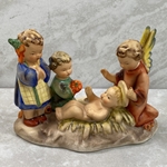 M.I. Hummel 113 Heavenly Song, Candleholder, Incised Crown, Stamped Full Bee, Tmk 1/2