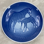 Bing & Grondahl Mother's Day Plate, 1972 Horse & Colt