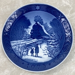 Royal Copenhagen Christmas Plate, 1973 Going Home For Christmas