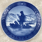 Royal Copenhagen Christmas Plate, 1978 Greenland Scenery