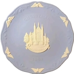 Wedgwood, Christmas Plate 1989 Winchester Cathedral, Wanted