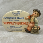 M.I. Hummel 187 M.I. Hummel Plaque In English, Authorized Dealer, Named, Chez Louise, Tmk 5