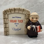 Goebel Figurine, 59 002 10 The Original Friar Tuck Series Plaque, Black, Tmk