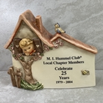 M.I. Hummel 822 Hummelnest, Local Chapter Members Celebrate 25 Years, Black, Tmk 8