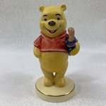 Disney Figurines, 17-338, Winnie the Pooh, Gold, Tmk 6