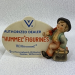 M.I. Hummel 187 M.I. Hummel Plaque, In English, Authorized Dealer, Oeslau, W. Germany, Gn 9/70, Tmk 4