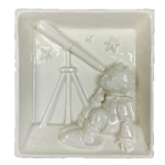 M.I. Hummel 237 Star Gazer Wall Plaque, White Overglaze, Tmk 2