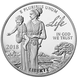 2018 Preamble to the Declaration of Independence Platinum Proof Coin - Life