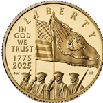 2025 U.S. Marine Corps 250th Anniversary, Proof Five-Dollar Gold Coin