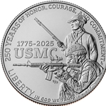 2025 U.S. Marine Corps 250th Anniversary, Uncirculated Half Dollar