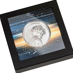 2021 Cook Islands Silver Burst UHR 3 oz .999 Silver Proof Coin Wanted Sold $300.00