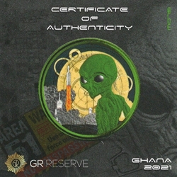 2021 Ghana Alien 1 oz Silver Coin w/ Glow in the Dark ~ Enobled by Germania Wanted Sold $110.00