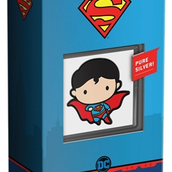 2021 Niue DC Comics SUPERMAN Flying Chibi 1oz Silver Proof Coin Wanted Sold $87.00