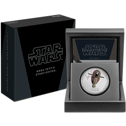 2022 Niue Star Wars Boba Fett Starfighter 1oz .999 Silver Proof Coin ~ Slave 1 Wanted Sold $120.00