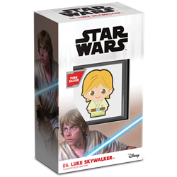 2021 Niue Star Wars LUKE SKYWALKER CHIBI 1oz Silver Proof Coin Wanted Sold $160.00