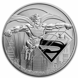 2021 Niue 1 oz Silver coin $2 DC Comics Justice League: Superman Round. Wanted Sold $50.00