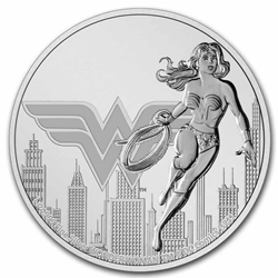 2021 Niue DC Comics Wonder Woman 1 oz .999 Silver BU Coin in capsule Wanted Sold $50.00