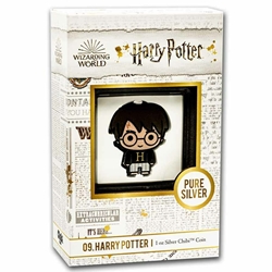 2021 Chibi® Coin Collection HARRY POTTER™ Series – HARRY POTTER™ in Hogwarts™ Pyjamas 1oz Silver Coin Wanted Sold $99.00