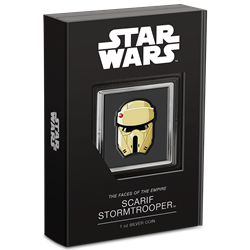 2022 Niue Star Wars Star The Faces of the Empire™ – Scarif™ Stormtrooper 1oz Silver Coin Wanted Sold $99.00