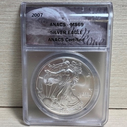 2007 American Eagle Silver One Ounce Certified / Slabbed MS69