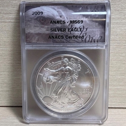 2009 American Eagle Silver One Ounce Certified / Slabbed MS69