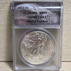 2011-S American Eagle Silver One Ounce Certified / Slabbed MS69