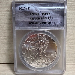 2017-S American Eagle Silver One Ounce Certified / Slabbed MS69