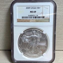 2009 American Eagle Silver One Ounce Certified / Slabbed MS69