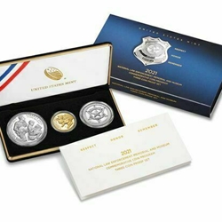 2021 National Law Enforcement Memorial and Museum Three-Coin Proof Set