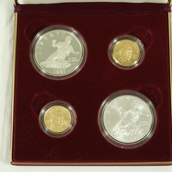 1997 Jackie Robinson 50th Anniversary Legacy Set-$5 Gold 4 Coin Set