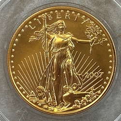 2007 American Eagle, 1/2 Ounce Gold Coin, 1 Each