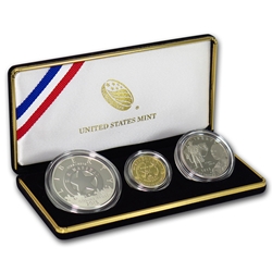 2015-W Proof US Marshals $5 Gold / Silver Coin Set, 3 Each