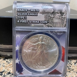 2021 American Eagle Silver One Ounce Certified / Slabbed MS70, 2855