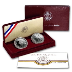 1983-S/1984-S Proof Olympic Silver Dollar