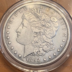 1892 Morgan Silver Dollar