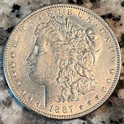 1887 Morgan Silver Dollar