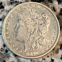 1890-O Morgan Silver Dollar