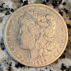 1892-O Morgan Silver Dollar