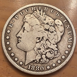 1880 Morgan Silver Dollar