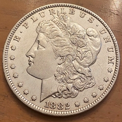 1882-O Morgan Silver Dollar