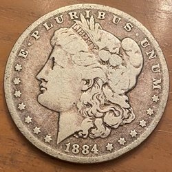 1884-O Morgan Silver Dollar