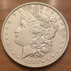 1887 Morgan Silver Dollar