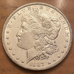 1887-0 Morgan Silver Dollar