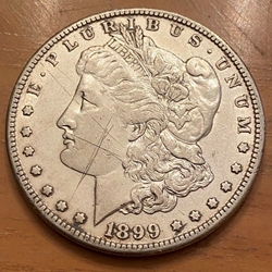 1899-O Morgan Silver Dollar