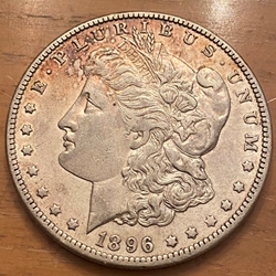 1896-O Morgan Silver Dollar