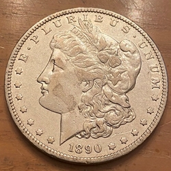 1890-O Morgan Silver Dollar