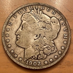 1902-O Morgan Silver Dollar