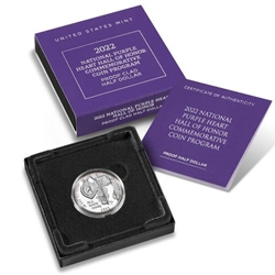 2022-W National Purple Heart Hall of Honor Proof Half Dollar