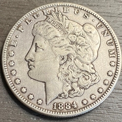 1884 Morgan Silver Dollar