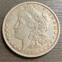 1890-O Morgan Silver Dollar